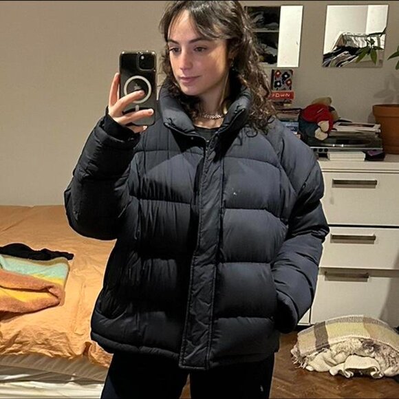 Navy Blue Uniqlo Puffer Jacket - Picture 3 of 5